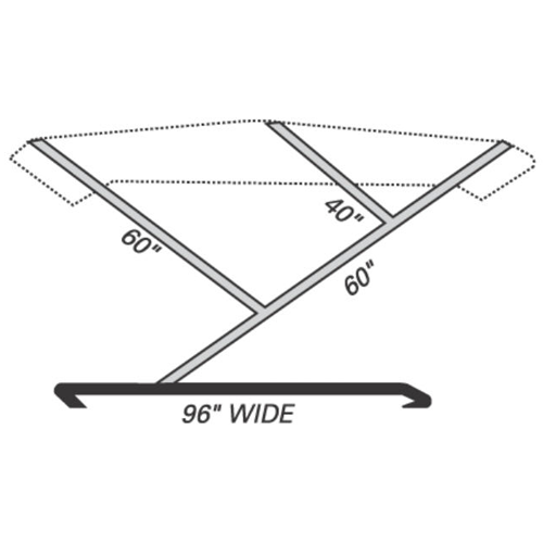 Our boat top frame kits are universal and ready to assemble in kit form, simply cut to size. Our Bimini top hardware is available with either nylon boat top hardware or die cast hardware. Bimini 3-Bow Boat Top Frame Kit .