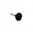 Large Black Nylon Knob - Stainless Steel Marine Hardware