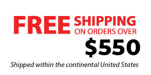 Free Shipping on Orders Over $250.00 shipped within the continental United States