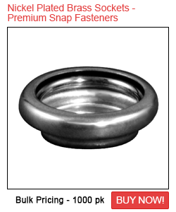 Nickel Plated Brass Sockets - Premium Snap Fasteners Sale